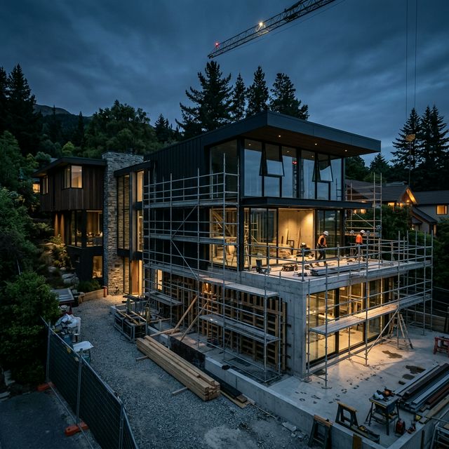 Modern high-end bathroom installation